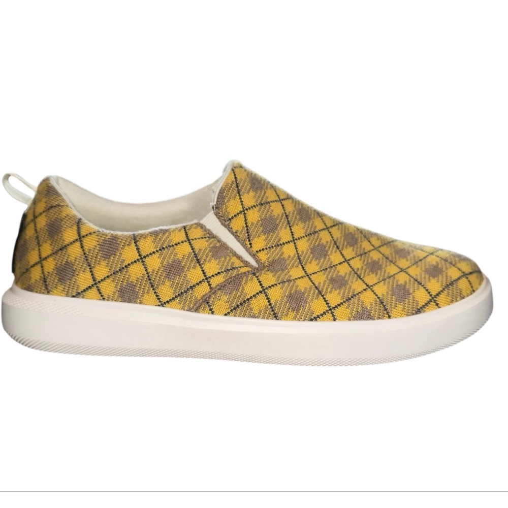 Woolloomooloo 41‎ 10 Yellow Black Byron Hoffman Slip On Sneaker NWT